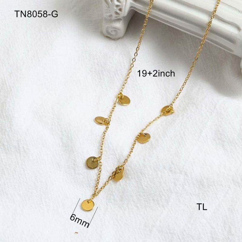 Manufacturer Custom Jewelry High Quality Waterproof Tarnish Free Vermeil Gold Jewelry Necklace Stainless Steel Female jewellery