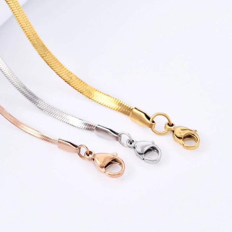 Layering Necklace Fashion Accessories Necklace Bracelet Herringbone Jewelry for Men′s and Women′s Jewelry