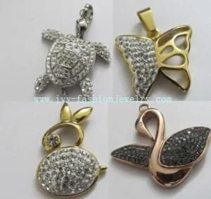Cheap Fashion Jewelry Animal Pendants with Crystals
