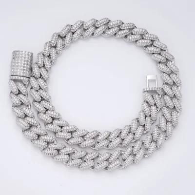 Fashion Jewelry 2022 Iced out Cuban Link Chain Bracelet Choker Necklace Jewelry