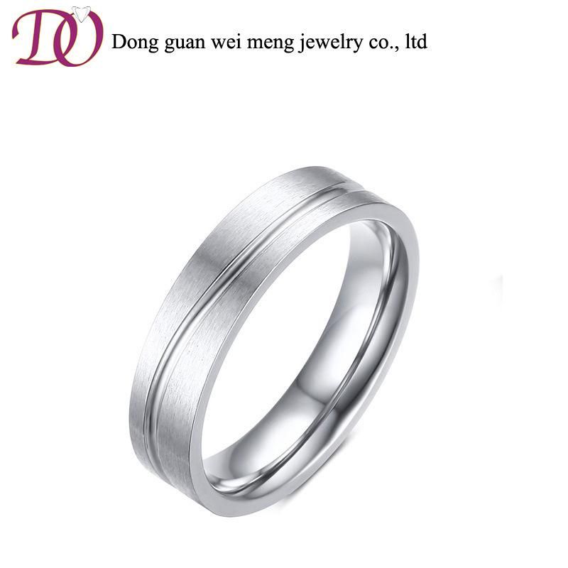Rings Jewelry Women Wholesale Stainless Steel Simple Silver Wedding Ring Design