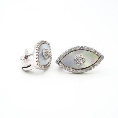 925 Sterling Silver Jewelry Fashion Earring with English Lock for Women