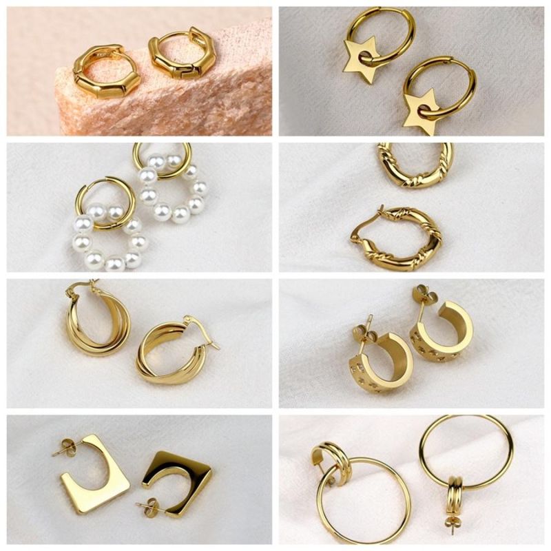 Large Vintage Twisted Line Hoop Earrings Gold Color Earings Circle Earrings for Women Jewelry