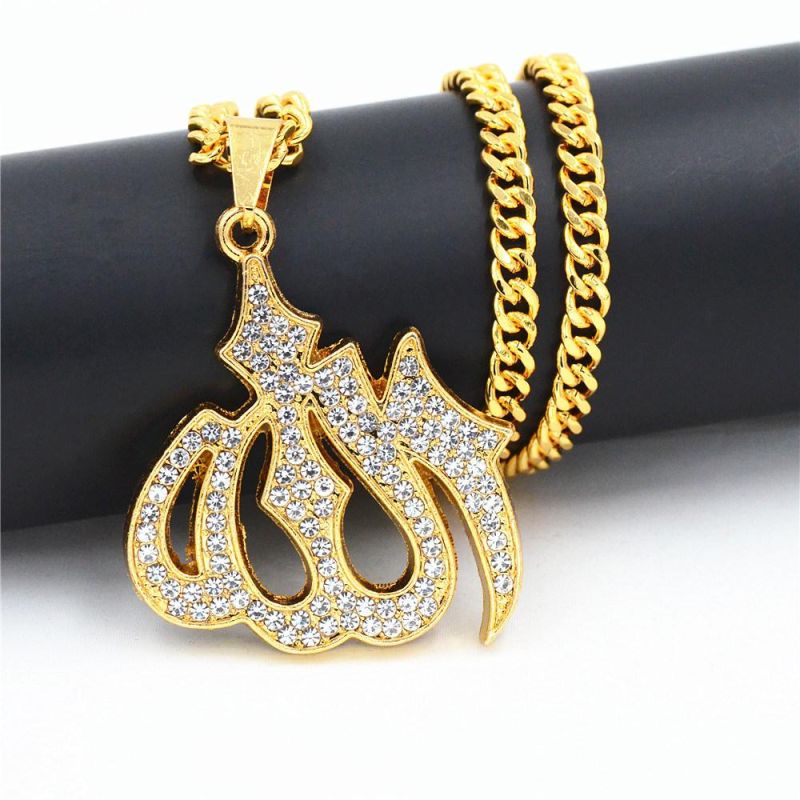 Fashion 18K Gold Plated Allah Symbol Necklace