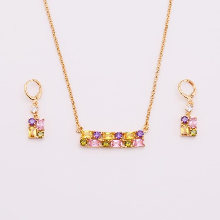 Hot Sale Fashion Copper Gold Plated Jewelry Sets for Lady