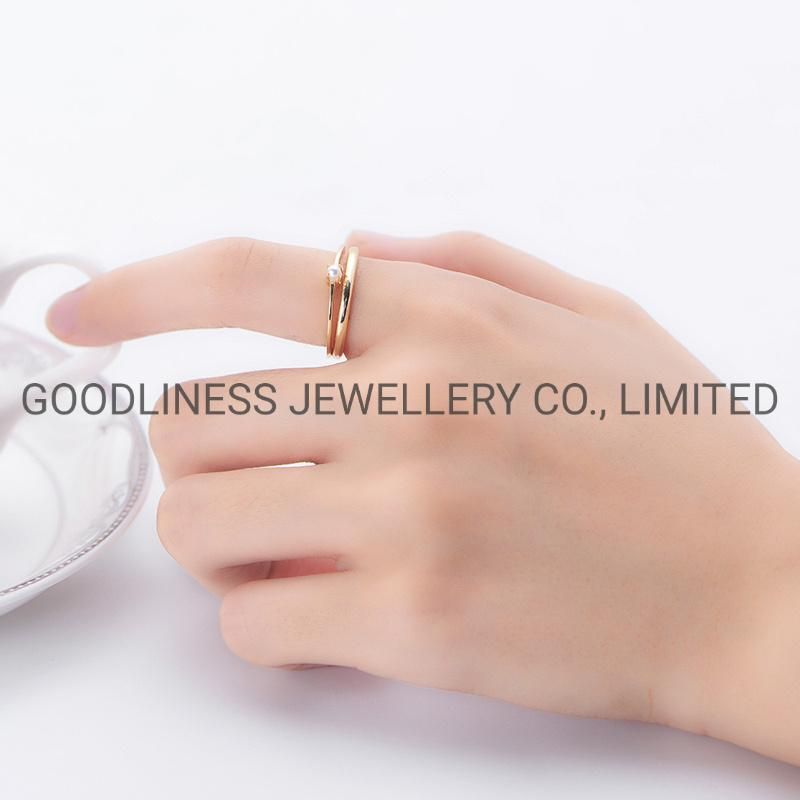 925 Sterling Silver Fine Jewelry Simple Women Pearl Rings
