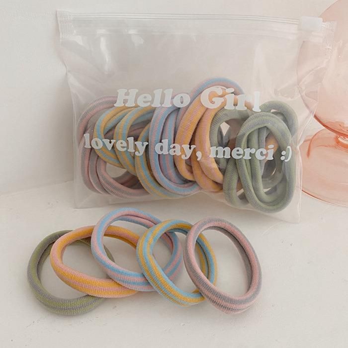 Elastic Hair Band Lovely Solid Rubber Bands Female Hair Accessories