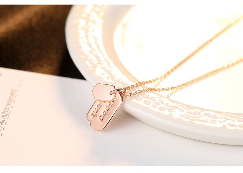 Custom Good Luck Pendant Men Silver Necklace Jewelry