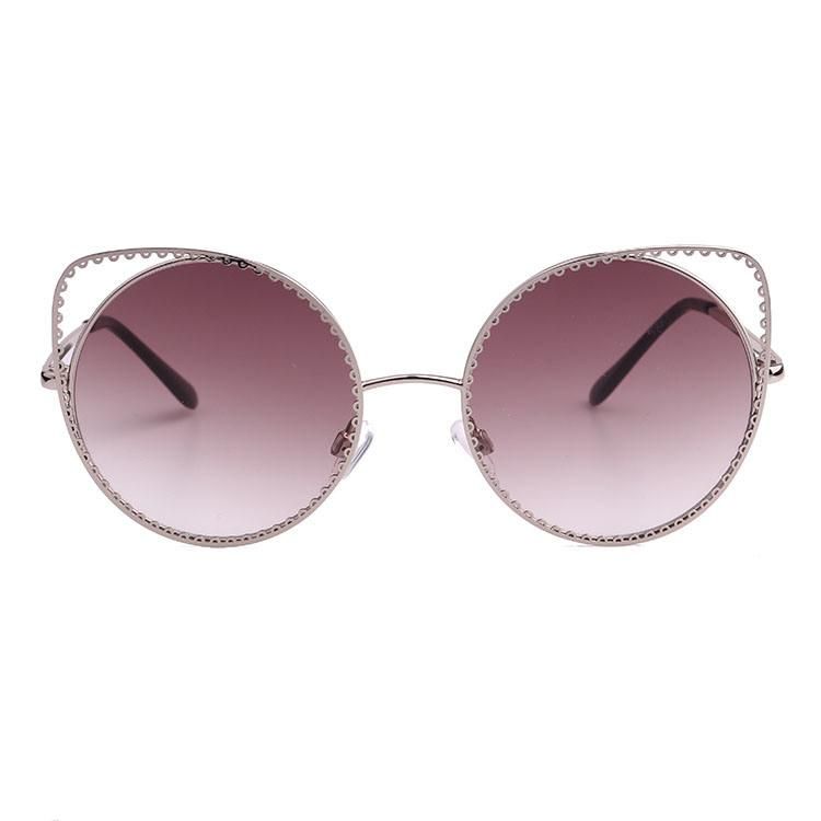2022 Designed Cateye with Decoration Popular Metal Sunglasses