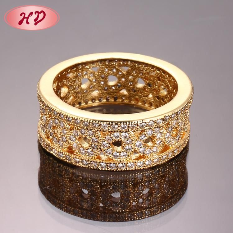 14K 18K Gold Plated Fashion Wedding Engagement Jewelry Stainless Steel Silver Man Finger Rings Design
