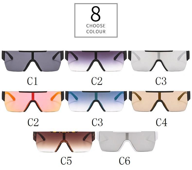 2020 New Frameless One-Piece Plastic Sunglasses