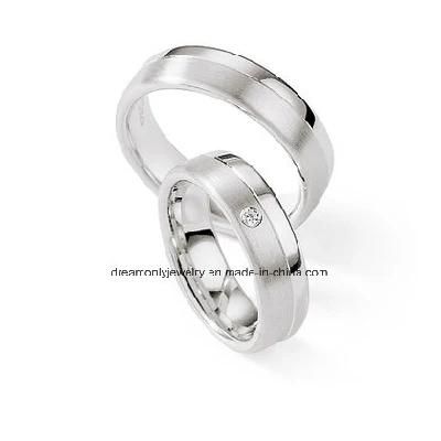 2017 Latest Wedding Fine Silver Rings, Lover 925 Sterling Silver Ring with Diamond, White Round Cubic Zirconia Ring