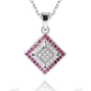 New Type Fashion 925 Sterling Silver Rhombus Pendant Jewelry
