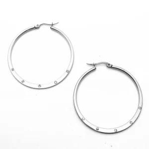 Yongjing Jewelry Stainless Steel Fashion Hoop Earrings (YJ-E0031)