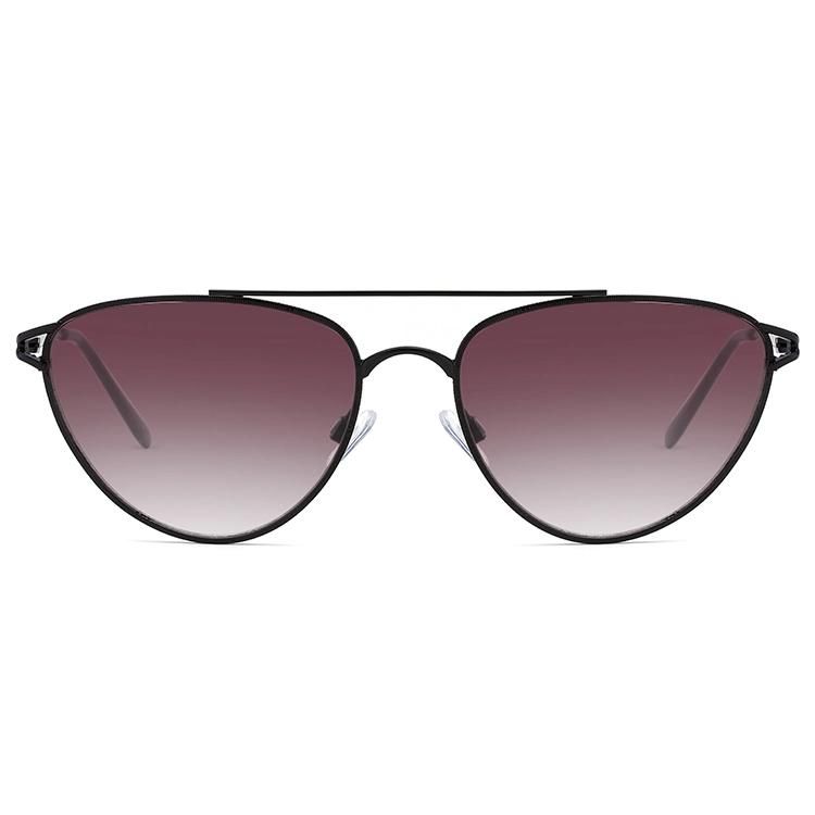 2019 Designer Style Cat Eye Metal Sunglasses