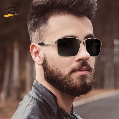 New Custom Logo Wholesale Fashion Brand Designer Polarized Men Sunglasses