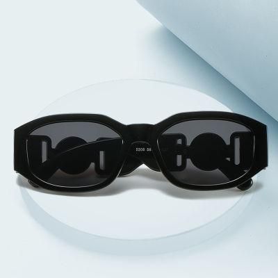 Sunglasses for Cross-Border New Small Frame Sunglasses Female Retro Polygon Trend Sunglasses Male Driving Jump Di Street Shooting Glasses