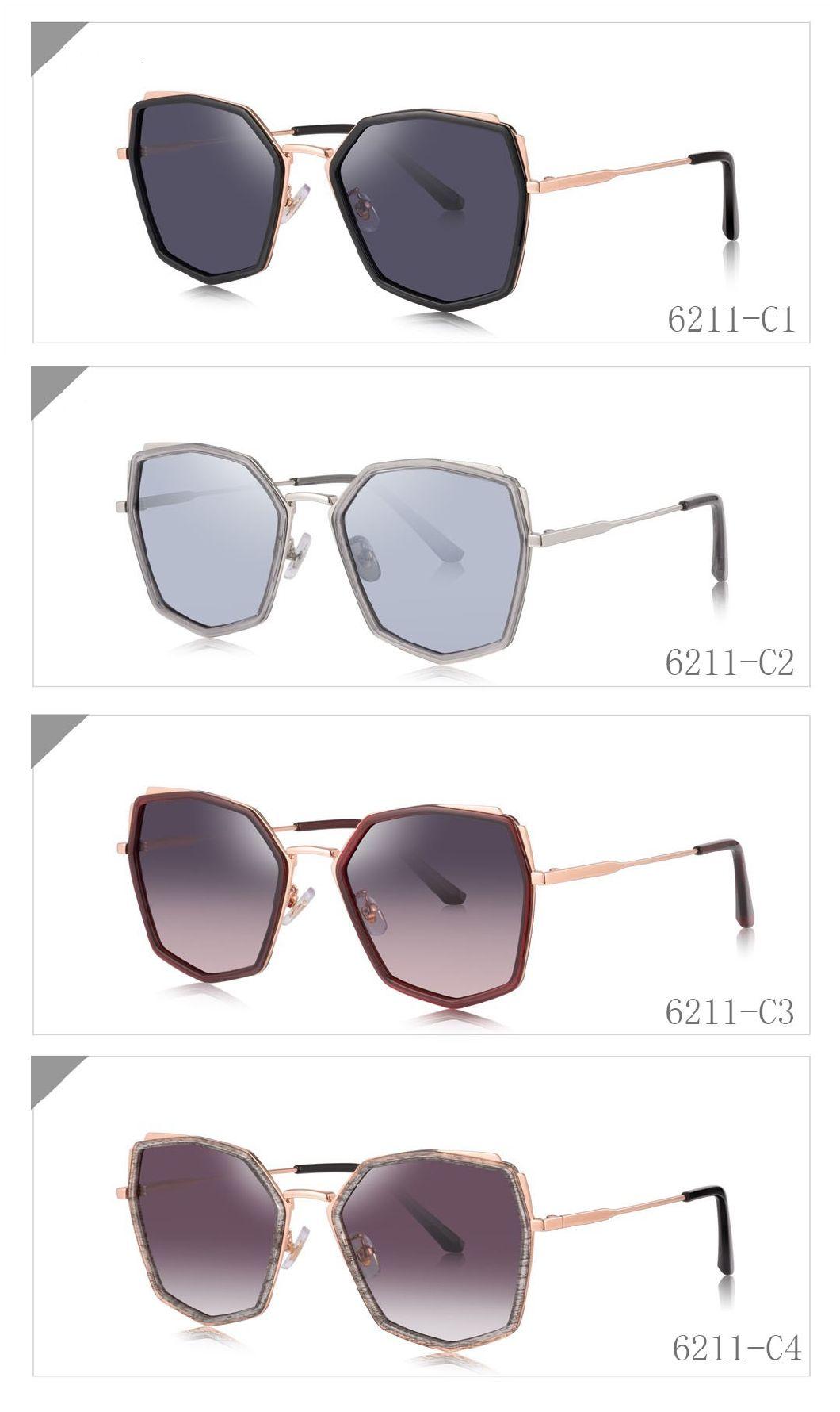 Ready to Ship Stylish Women Tr90 Metal Polarized Sunglasses