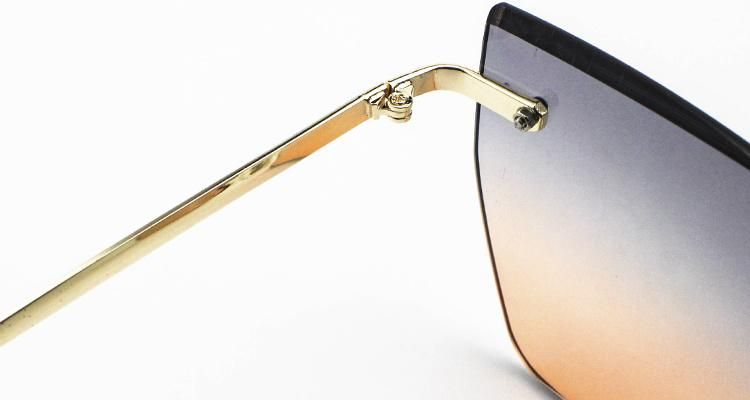 New Design Stock Frameless Sunglasses for Women