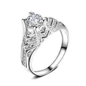 Eye in Sky Jewelry Fashion Engagement Ring with CZ Jewelry Factory Wholesale
