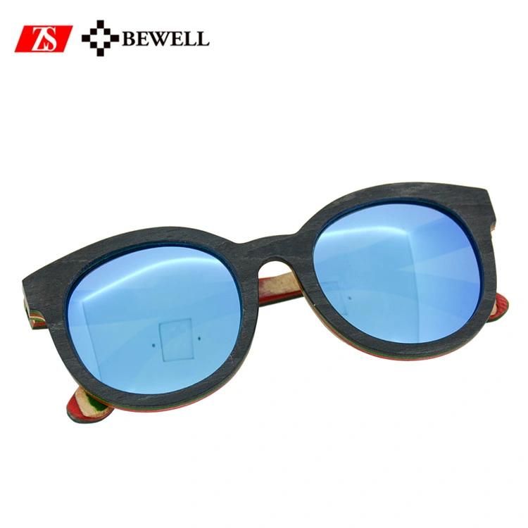 UV400 Italy Design Ce Wooden Sunglasses
