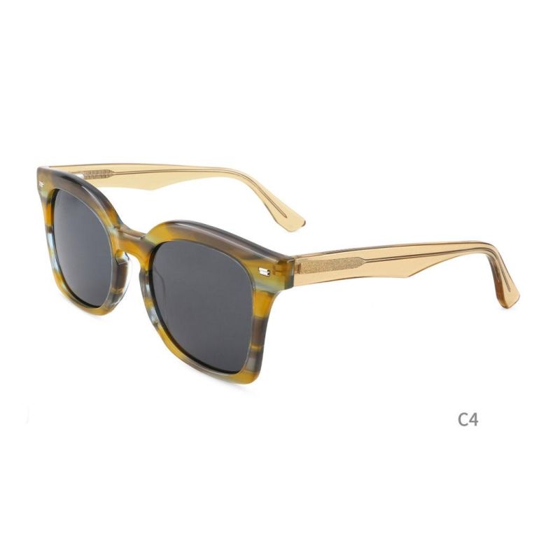 Comfortable Acetate Sunglass for Men UV400 Polarized Sunglass