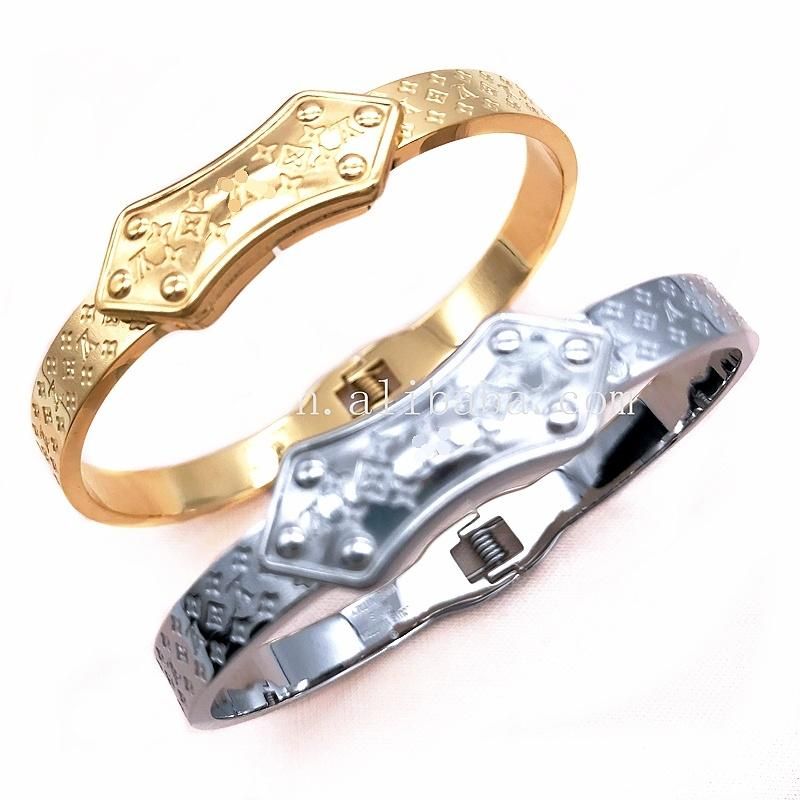 New Design Wholesale 18K Dubai Gold Silver Jewelry, Indian Beauty Wedding Bride Bangle for Women
