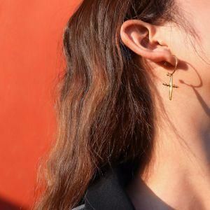 Fashion Stainless Steel Cross Earrings for Women