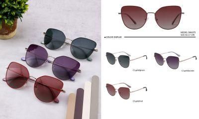 Women Designer Metal Pilot Frames 400 UV Polarized Shade Sun Sunglasses