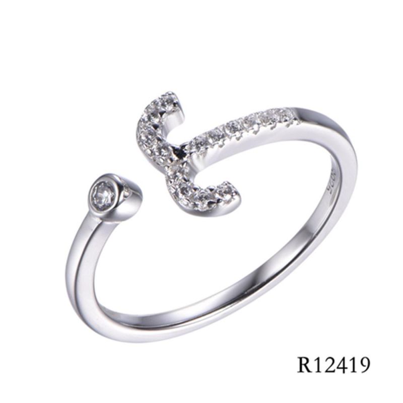 New Design 925 Sterling Silver with CZ Simple Ring