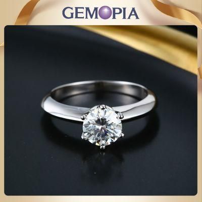 Hot Selling 925 Silver Jewelry Gemstone Diamon Wedding Engagement Rings