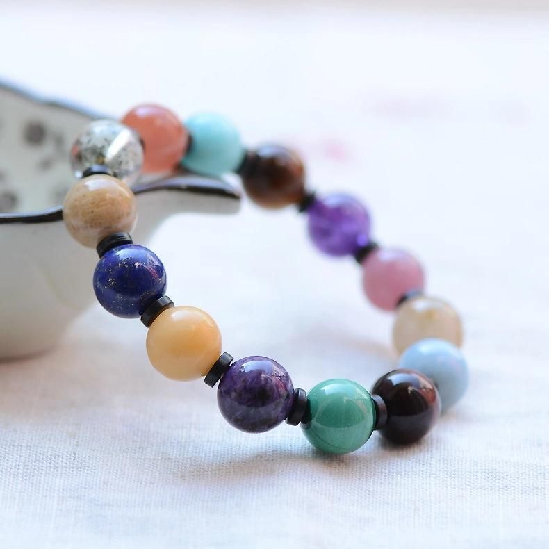 Natural Crystal Multi-Treasure Bracelet Nanjiang Carnelian Bracelet Lasurite Bracelet