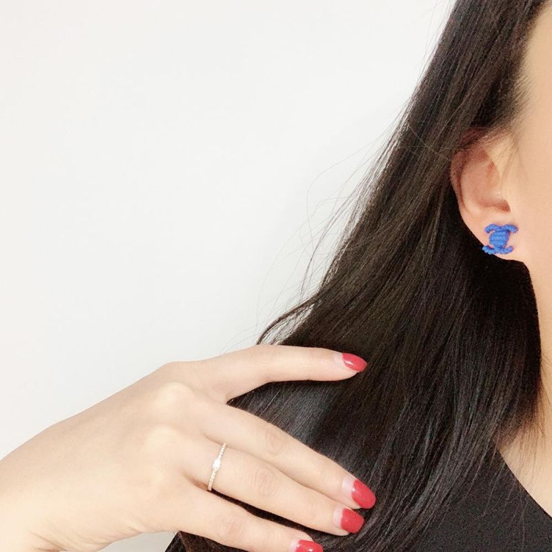 Klein Blue Series S925 Silver Pin New Earrings