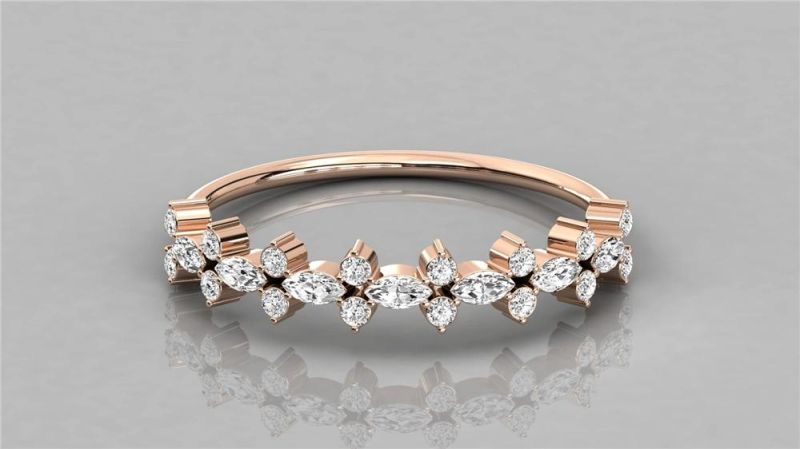925 Sterling Silver with White CZ Engament Ring