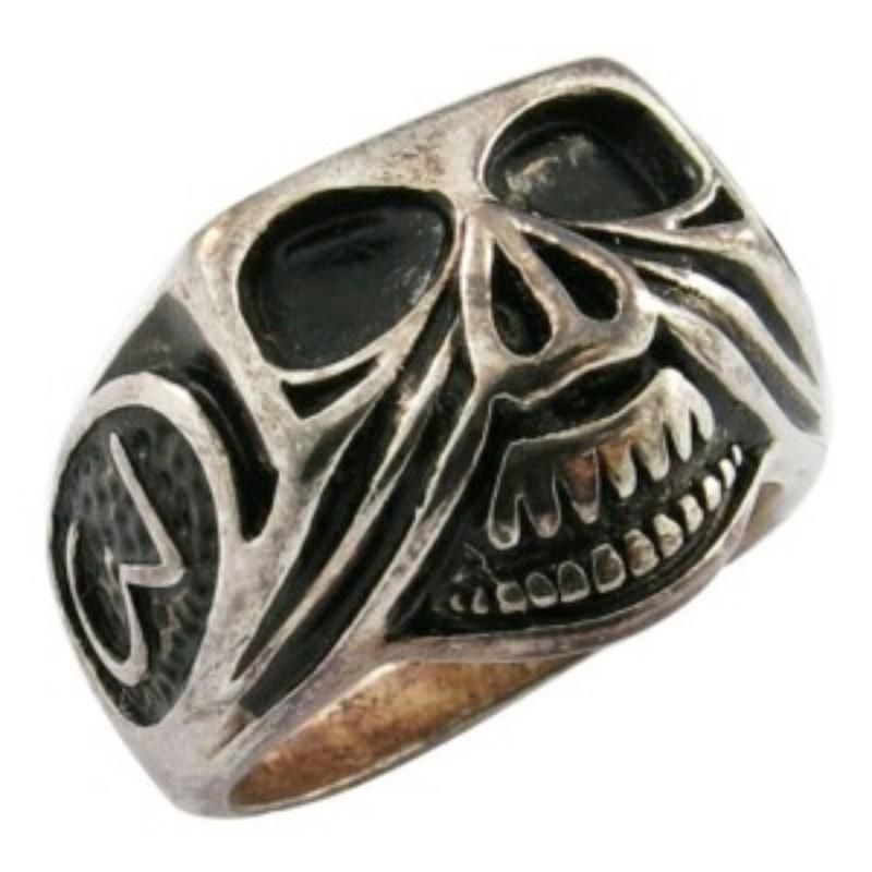 Skeleton Skull Mens 316 Stainless Steel Ring