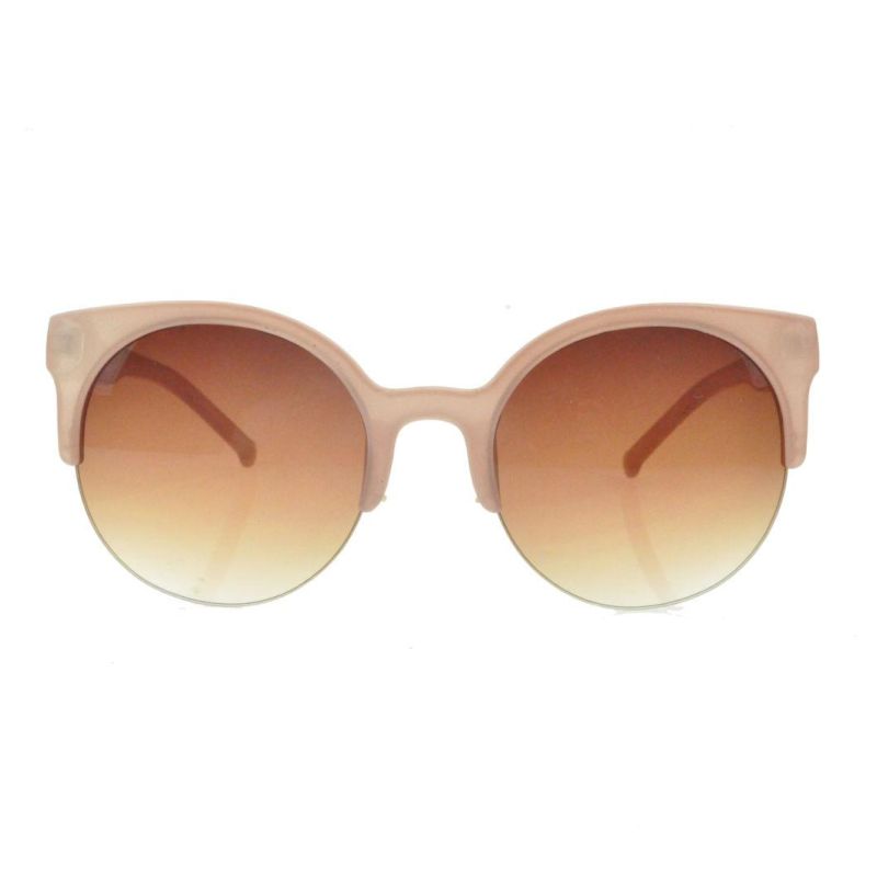2017 Cat Eye Half Frame Round Lens Fashion Sunglasses