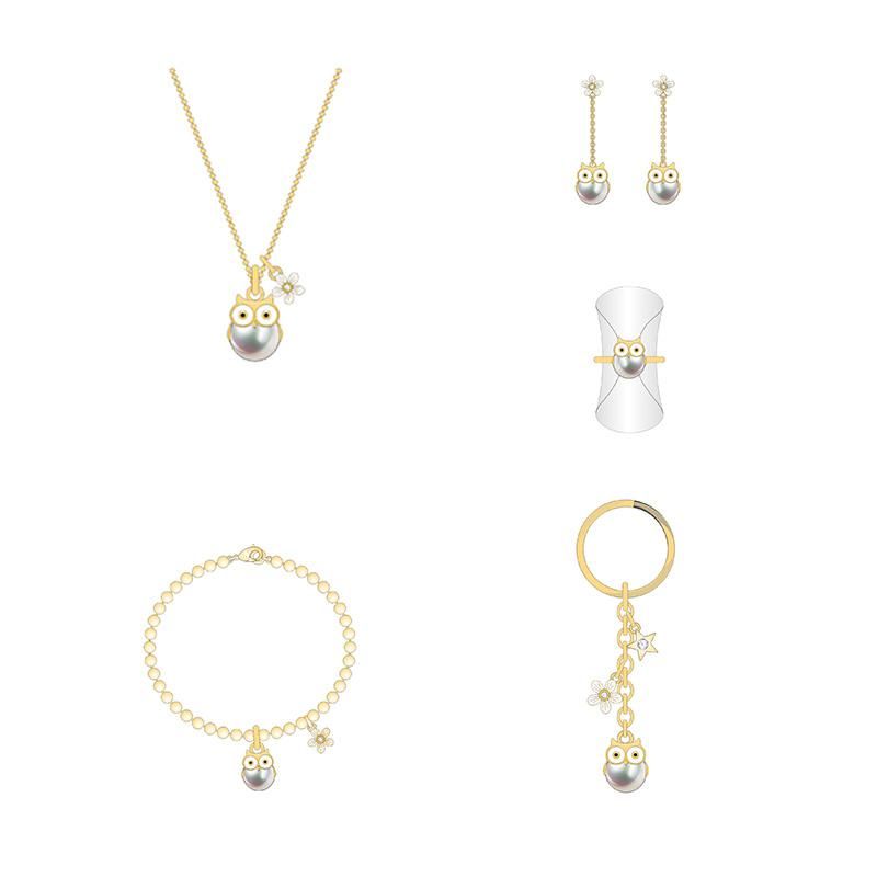 2020 Factory Direct Big Pearl Owl Fashion Jewelry