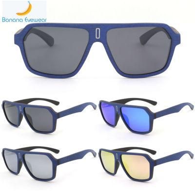 Ready to Ship Oversized Wood Sunglass Polarized Nature Wood Sunglasses