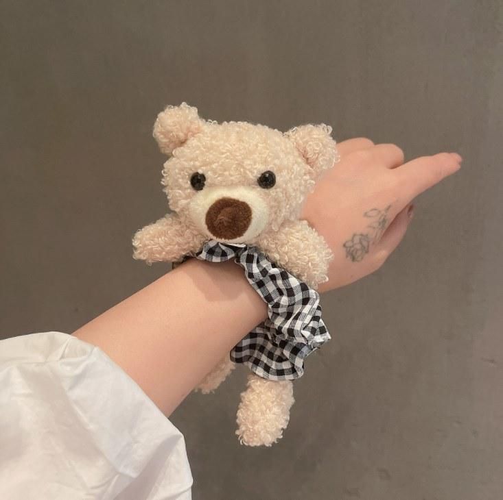 The Bear Hair Bands Cute Cloth with Soft Nap Hair Band