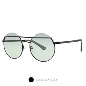 Metal&Nylon Sunglasses, Ladies New Fashion Oval Frame M9020-02