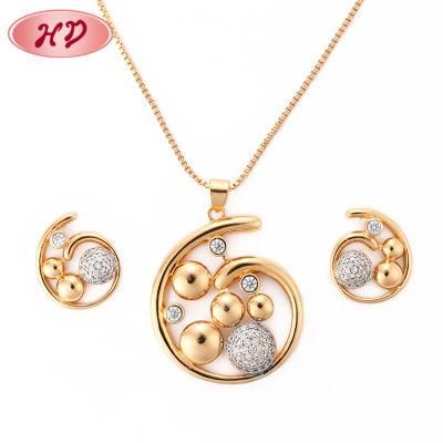 18K Gold Plated Pendant Necklace Fashion Jewelry Chain Sets