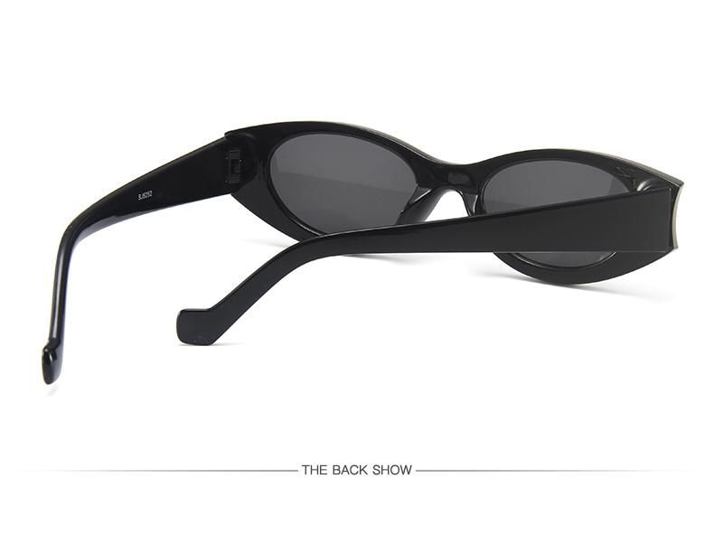 Modern Contrasting Sunglasses Female Personality Concave Frame Oval Sunglasses