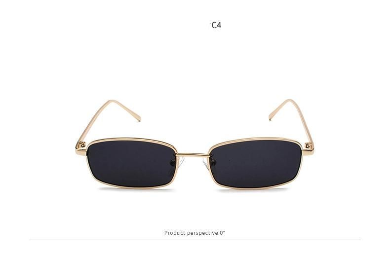 New Style Square Metal Frame Transparent Sunglasses