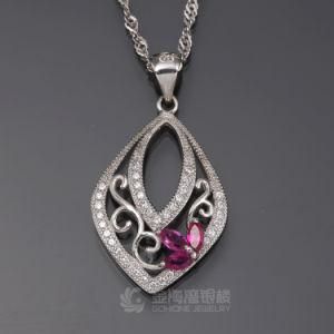 Hollow Charm New Design Tear Drop Shape Pendant