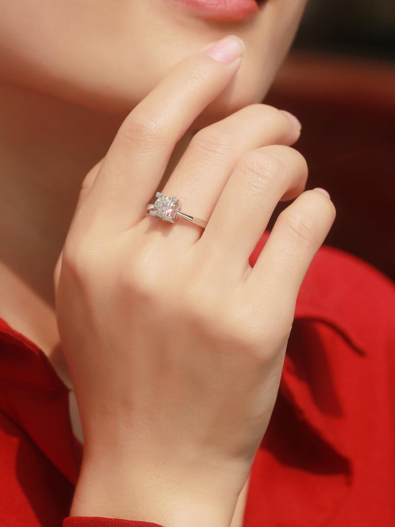 Wedding Ring Collection Moissanite Diamond Silver Fashion Accessories jewelry for Women