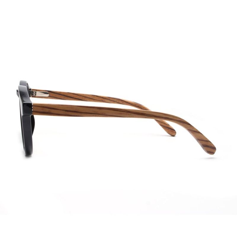 2022 Custom Logo Black Round Frame Sunglasses for Unisex