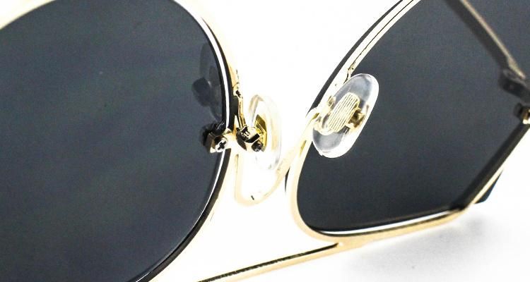 Top Flat Cat Ear Wholesale Custom Logo Metal Frame Women Sunglasses