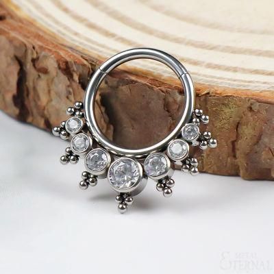 Eternal Metal Arrival Hot Selling ASTM F136 Titanium Nose Helix Hoop Piercing Ring