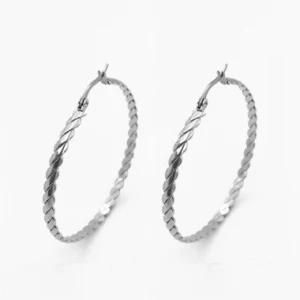 Yongjing Jewelry Stainless Steel Fashion Hoop Earrings (YJ-E0017)