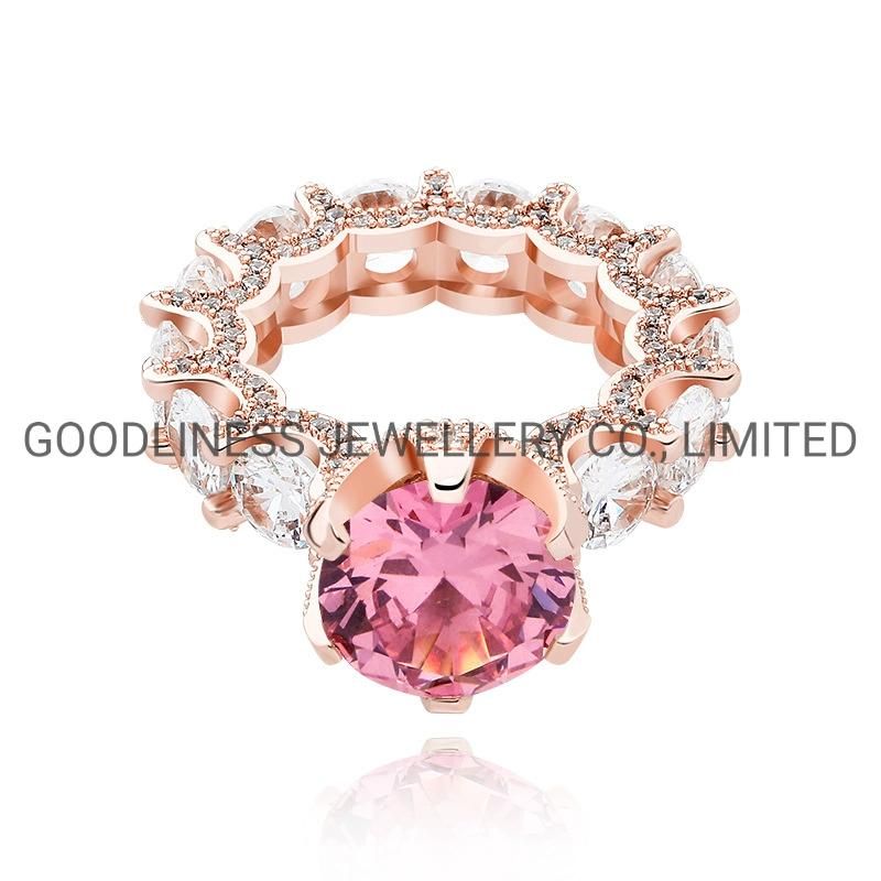 Iced out Women Hip Hop CZ Rings Rapper Jewelry